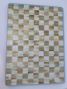 Mackenzie Child's Parchment Check Placemats RETIRED